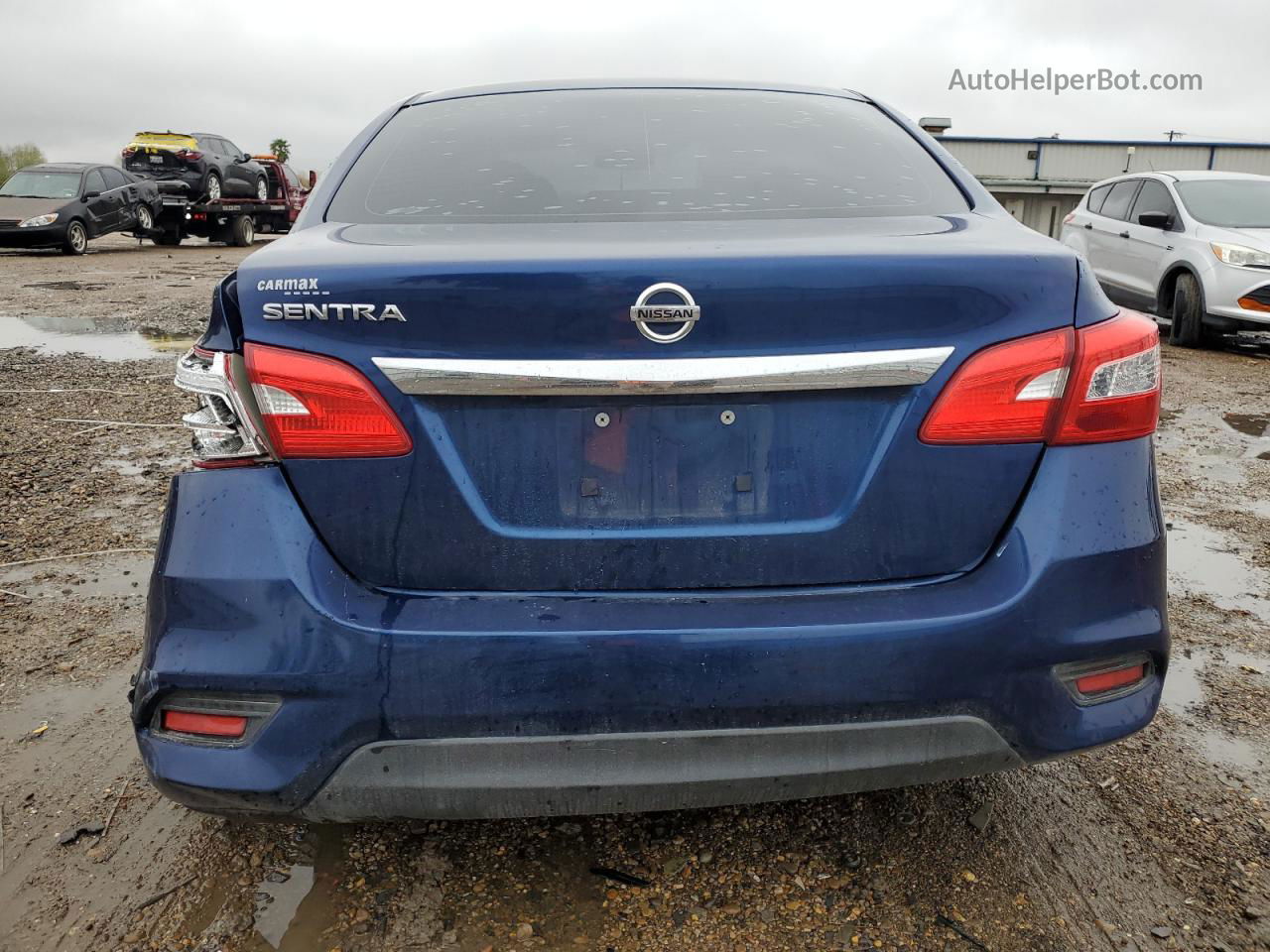 2019 Nissan Sentra S Blue vin: 3N1AB7AP8KY222526