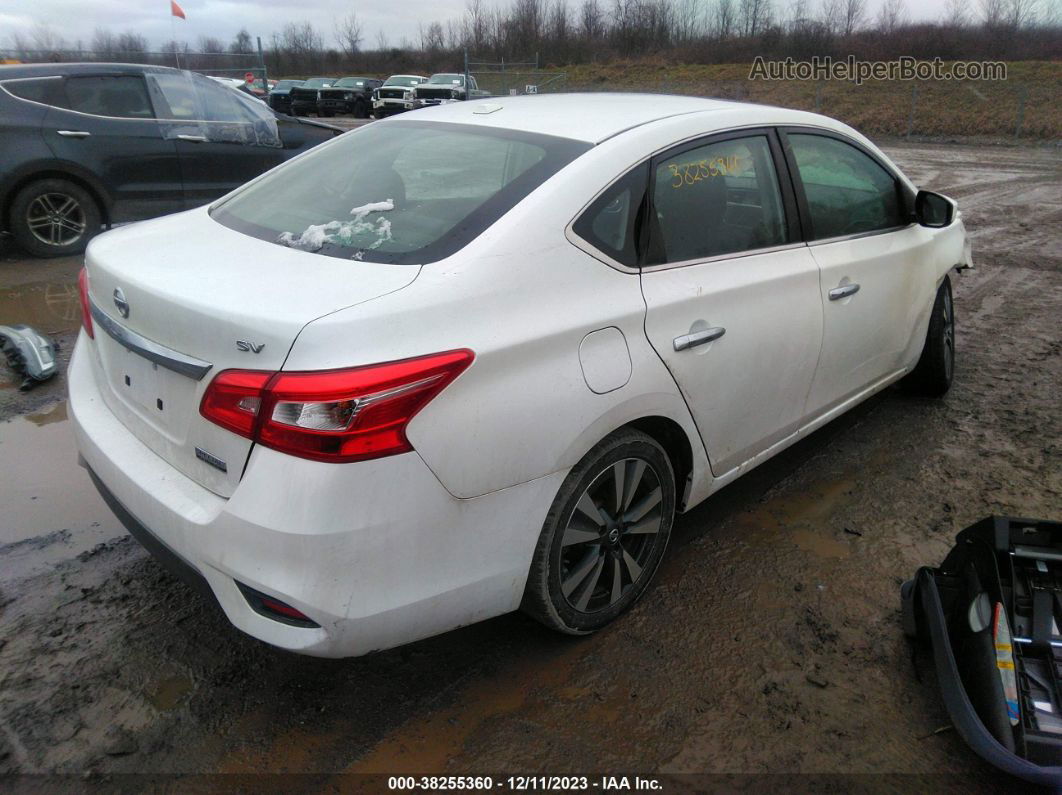 2019 Nissan Sentra Sv White vin: 3N1AB7AP8KY235373