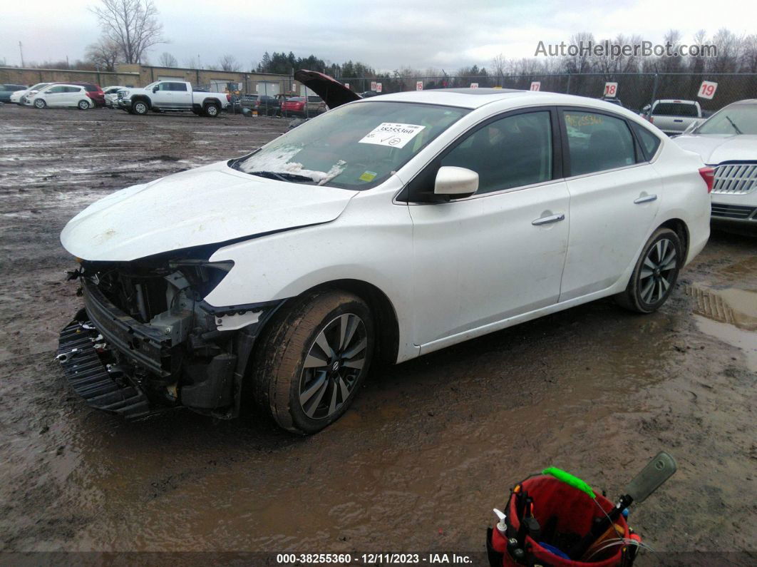 2019 Nissan Sentra Sv White vin: 3N1AB7AP8KY235373