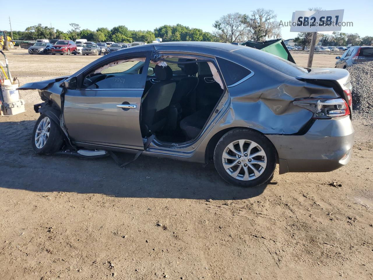 2019 Nissan Sentra S Gray vin: 3N1AB7AP8KY237334