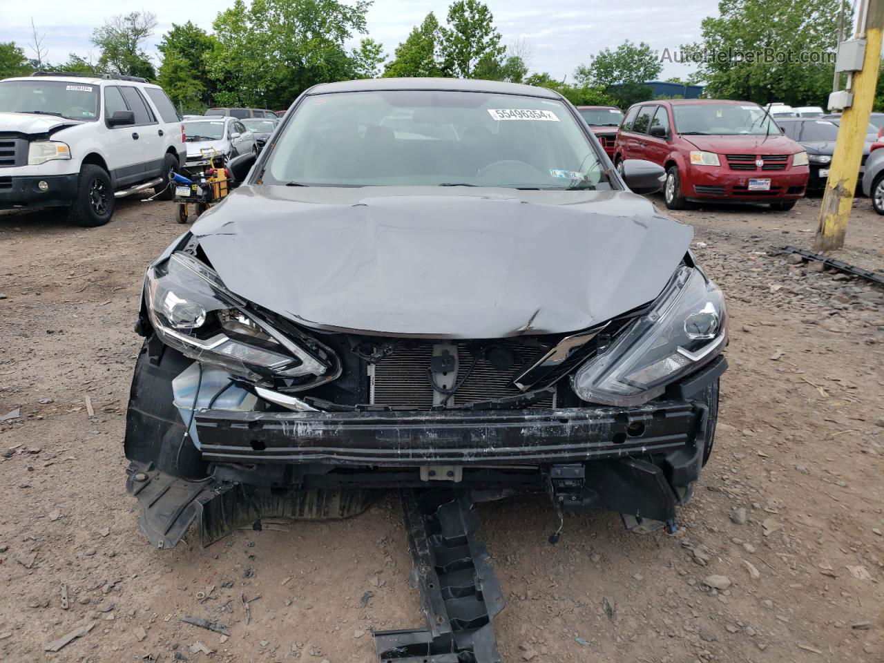 2019 Nissan Sentra S Gray vin: 3N1AB7AP8KY240007