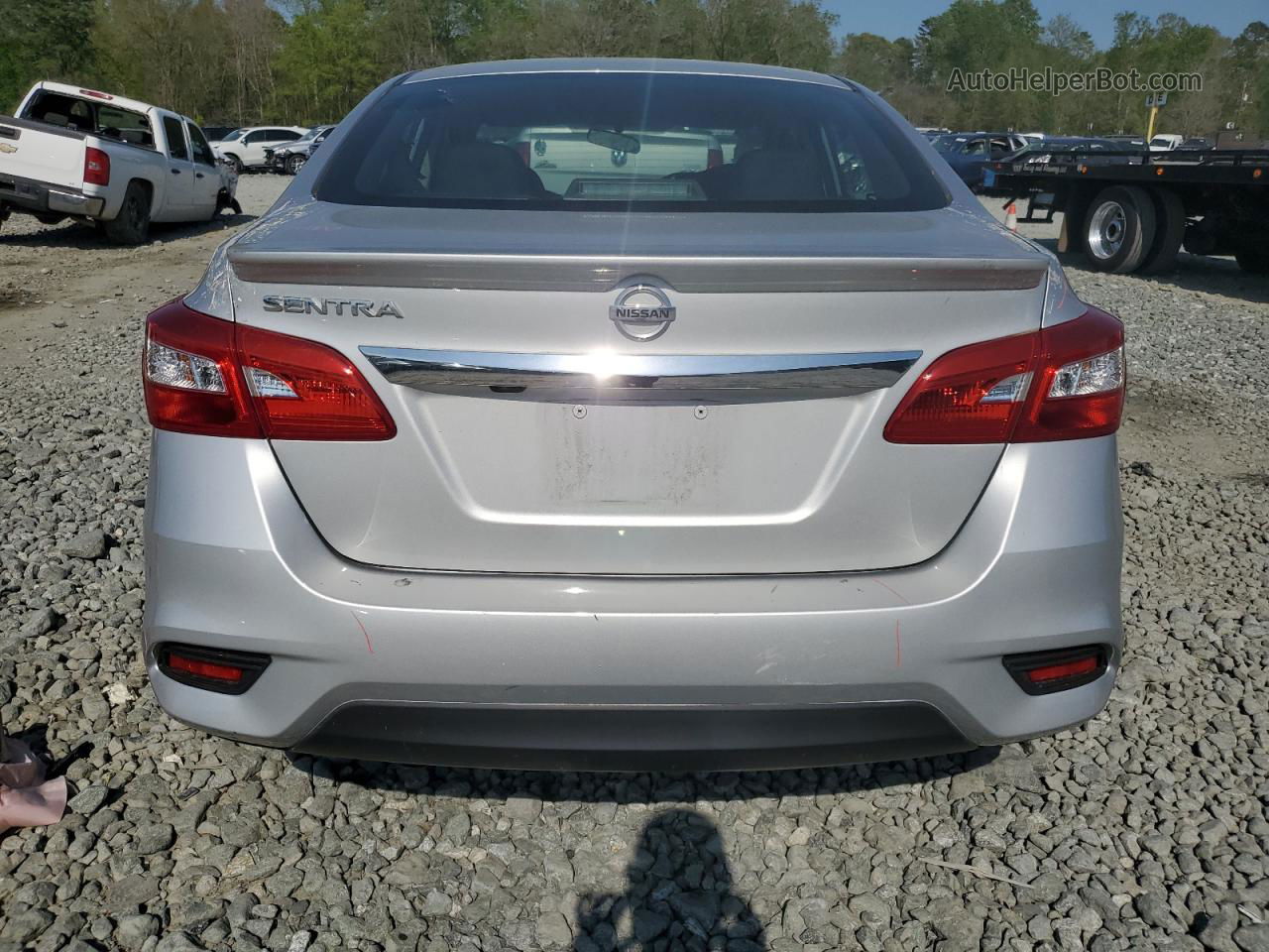 2019 Nissan Sentra S Silver vin: 3N1AB7AP8KY254974