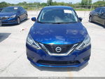 2019 Nissan Sentra S Синий vin: 3N1AB7AP8KY255378