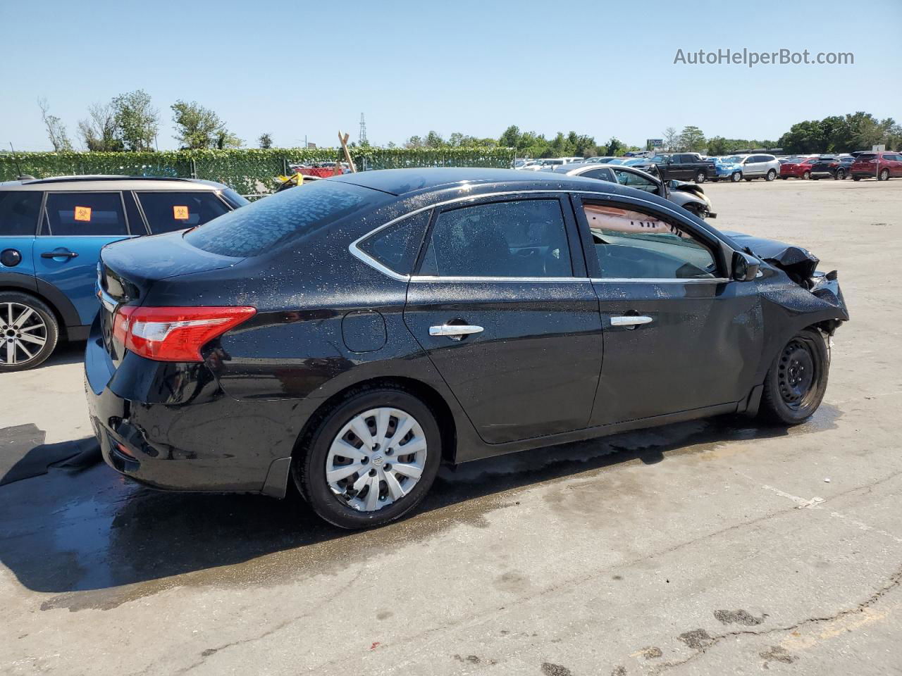 2019 Nissan Sentra S Black vin: 3N1AB7AP8KY256479