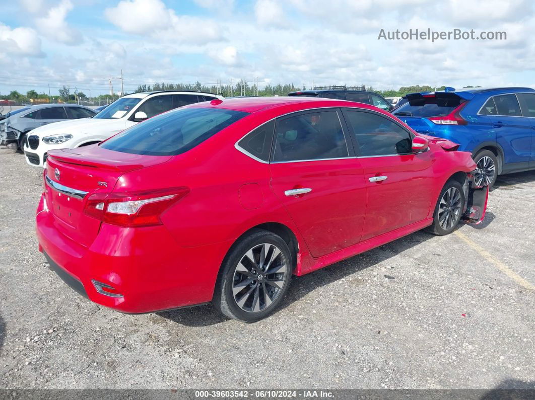 2019 Nissan Sentra Sr Красный vin: 3N1AB7AP8KY257535