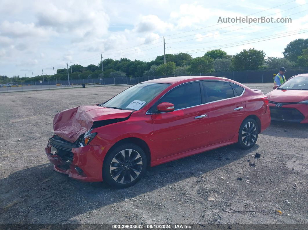 2019 Nissan Sentra Sr Красный vin: 3N1AB7AP8KY257535