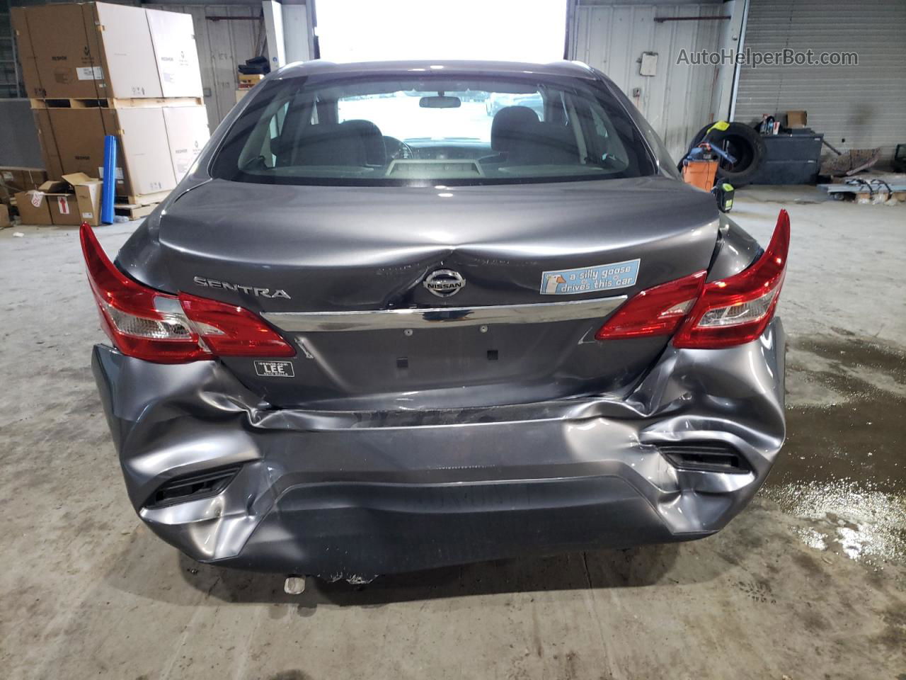 2019 Nissan Sentra S Gray vin: 3N1AB7AP8KY259690