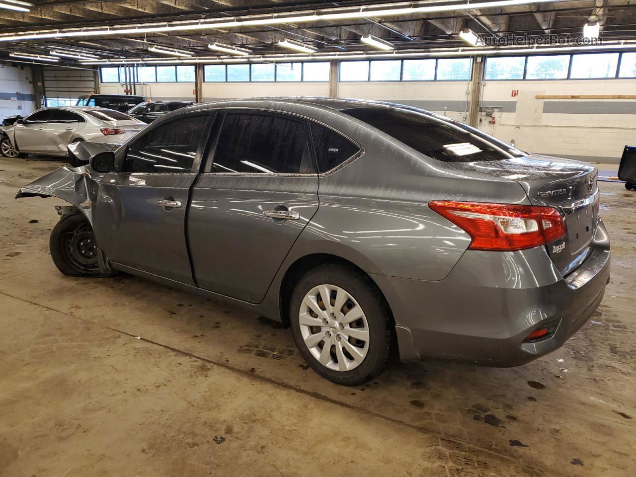 2019 Nissan Sentra S Gray vin: 3N1AB7AP8KY260998