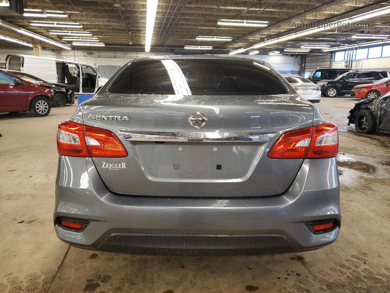 2019 Nissan Sentra S Gray vin: 3N1AB7AP8KY260998