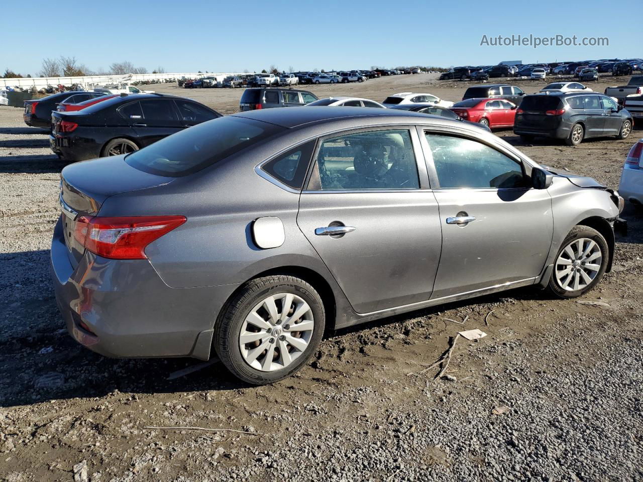 2019 Nissan Sentra S Gray vin: 3N1AB7AP8KY261472