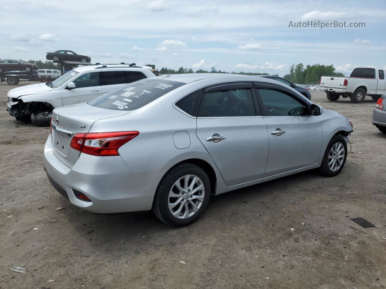 2019 Nissan Sentra S Silver vin: 3N1AB7AP8KY291023