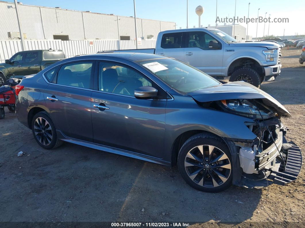 2019 Nissan Sentra Sr Gray vin: 3N1AB7AP8KY321640