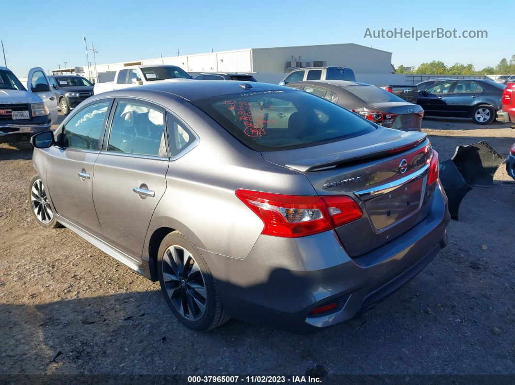 2019 Nissan Sentra Sr Gray vin: 3N1AB7AP8KY321640