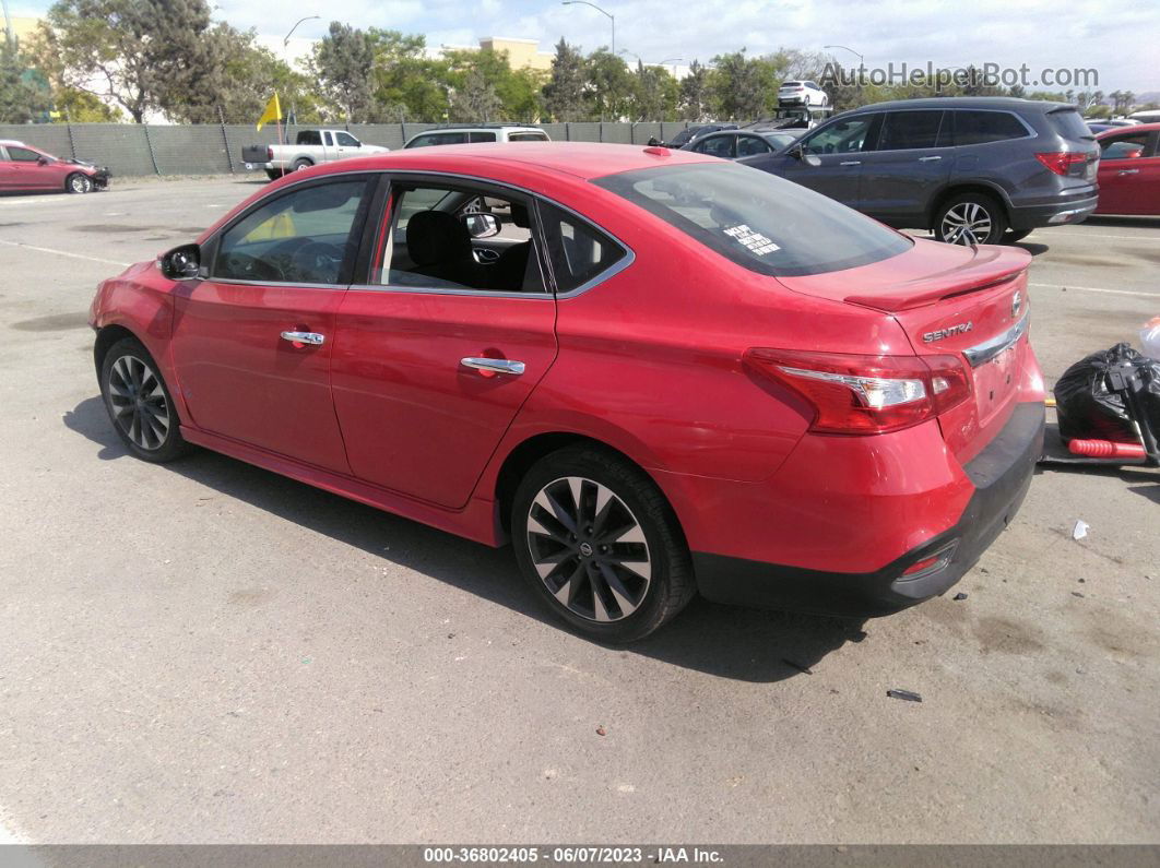 2019 Nissan Sentra Sr Red vin: 3N1AB7AP8KY326241