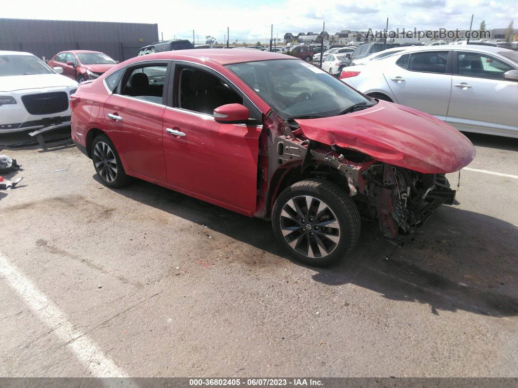 2019 Nissan Sentra Sr Red vin: 3N1AB7AP8KY326241