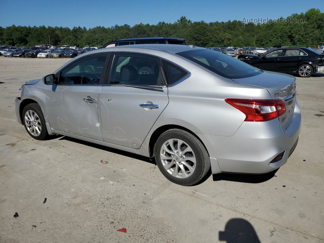 2019 Nissan Sentra S Серебряный vin: 3N1AB7AP8KY335084