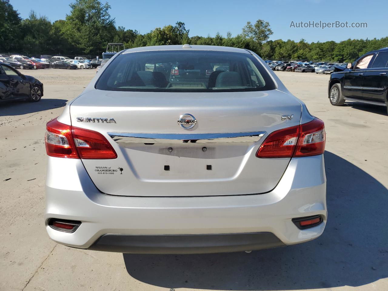 2019 Nissan Sentra S Серебряный vin: 3N1AB7AP8KY335084