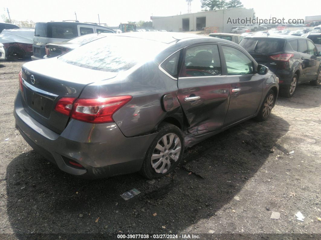 2019 Nissan Sentra S Gray vin: 3N1AB7AP8KY353200