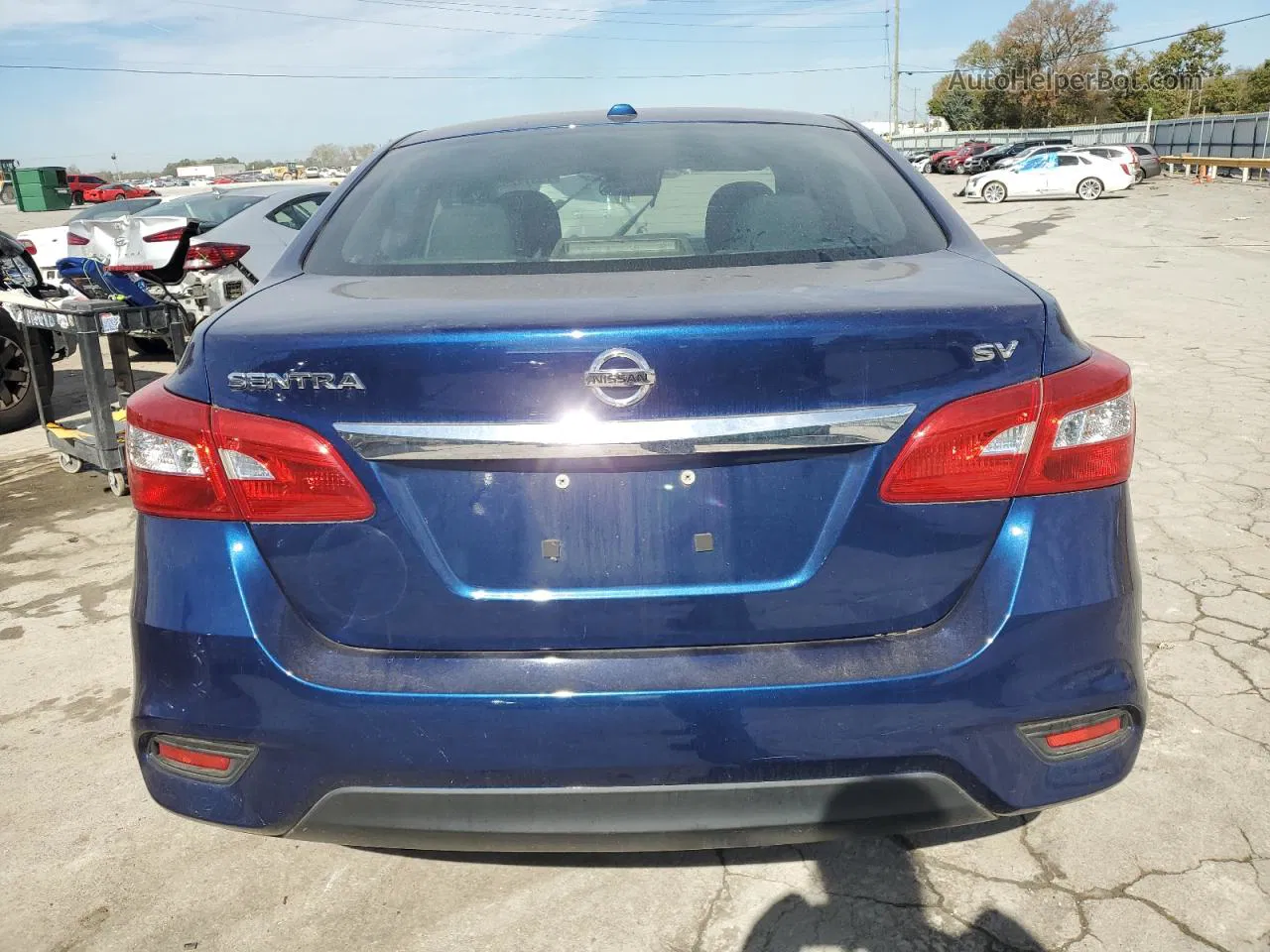 2019 Nissan Sentra S Blue vin: 3N1AB7AP8KY361782