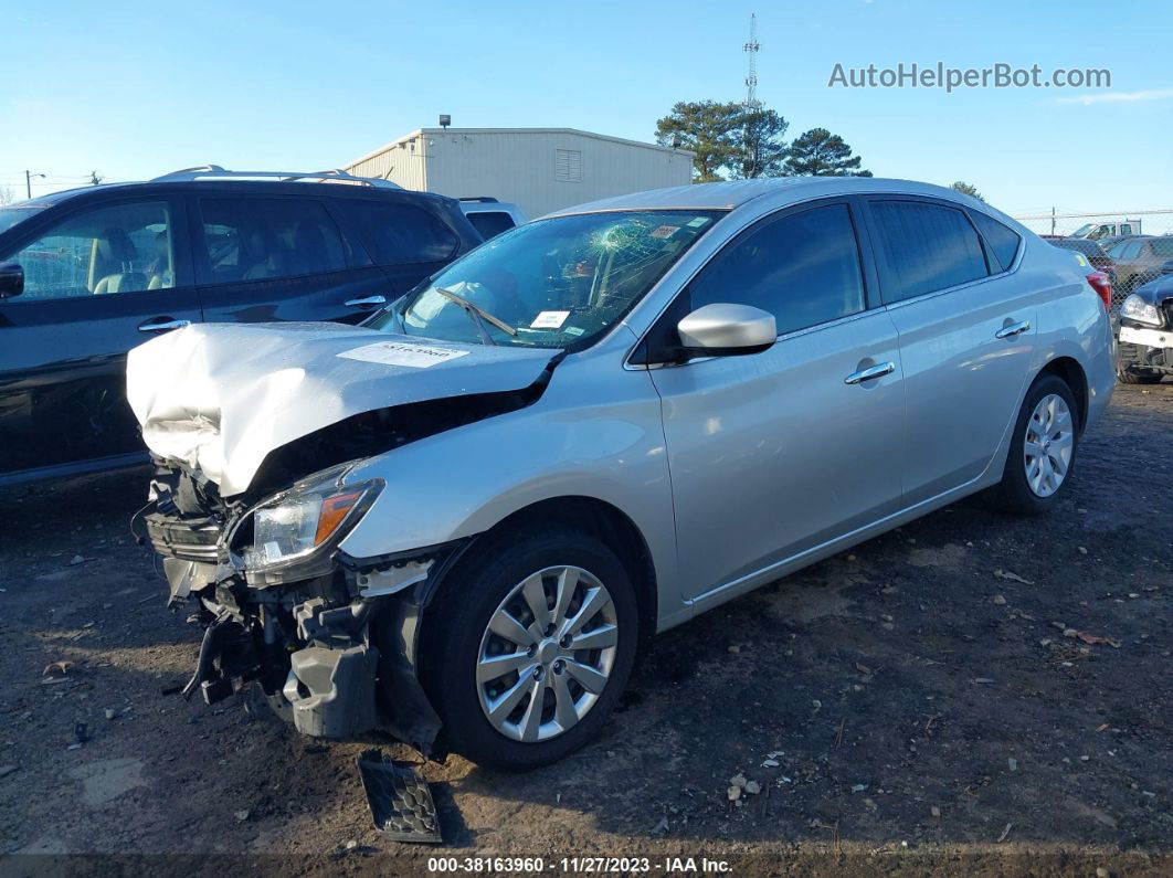 2019 Nissan Sentra S Silver vin: 3N1AB7AP8KY362141