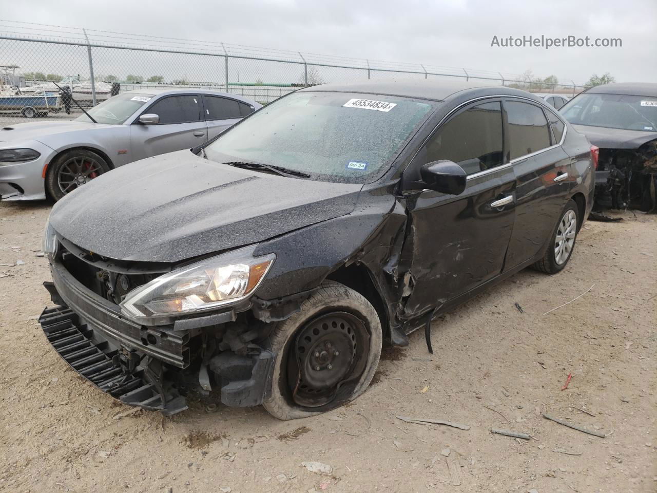 2019 Nissan Sentra S Black vin: 3N1AB7AP8KY369462