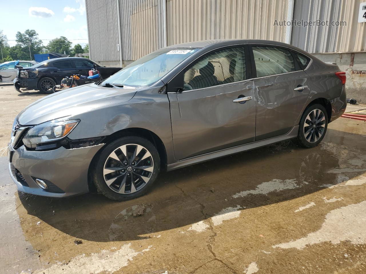 2019 Nissan Sentra S Gray vin: 3N1AB7AP8KY380669