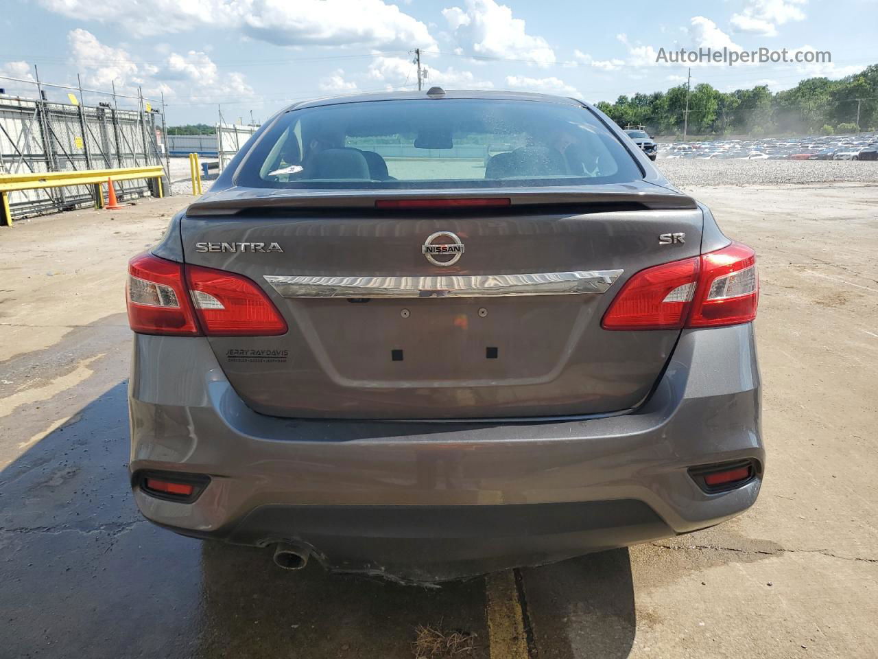 2019 Nissan Sentra S Серый vin: 3N1AB7AP8KY380669