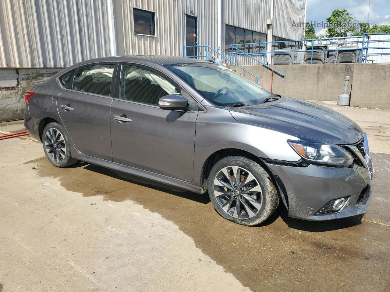 2019 Nissan Sentra S Gray vin: 3N1AB7AP8KY380669