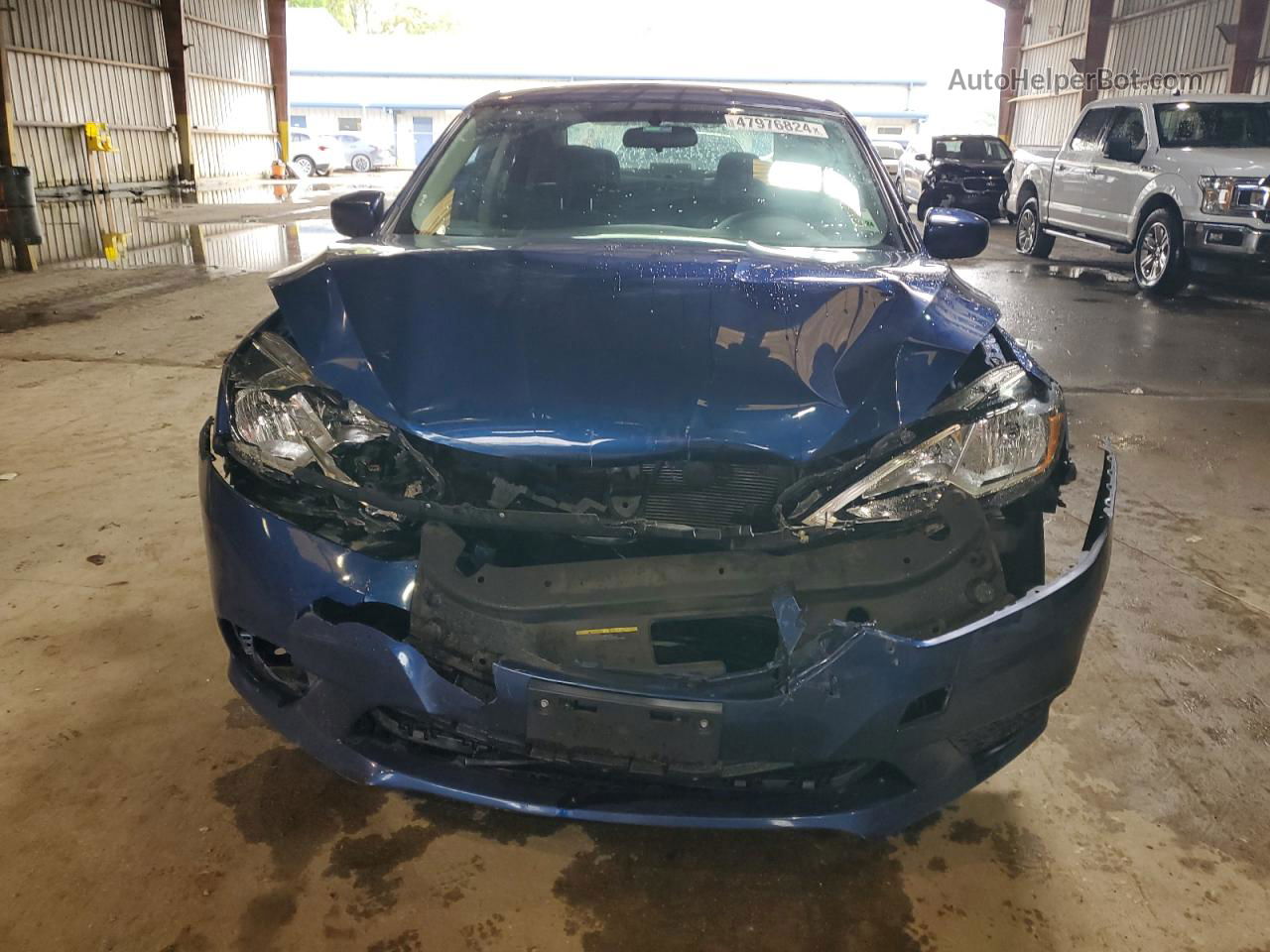 2019 Nissan Sentra S Blue vin: 3N1AB7AP8KY415064