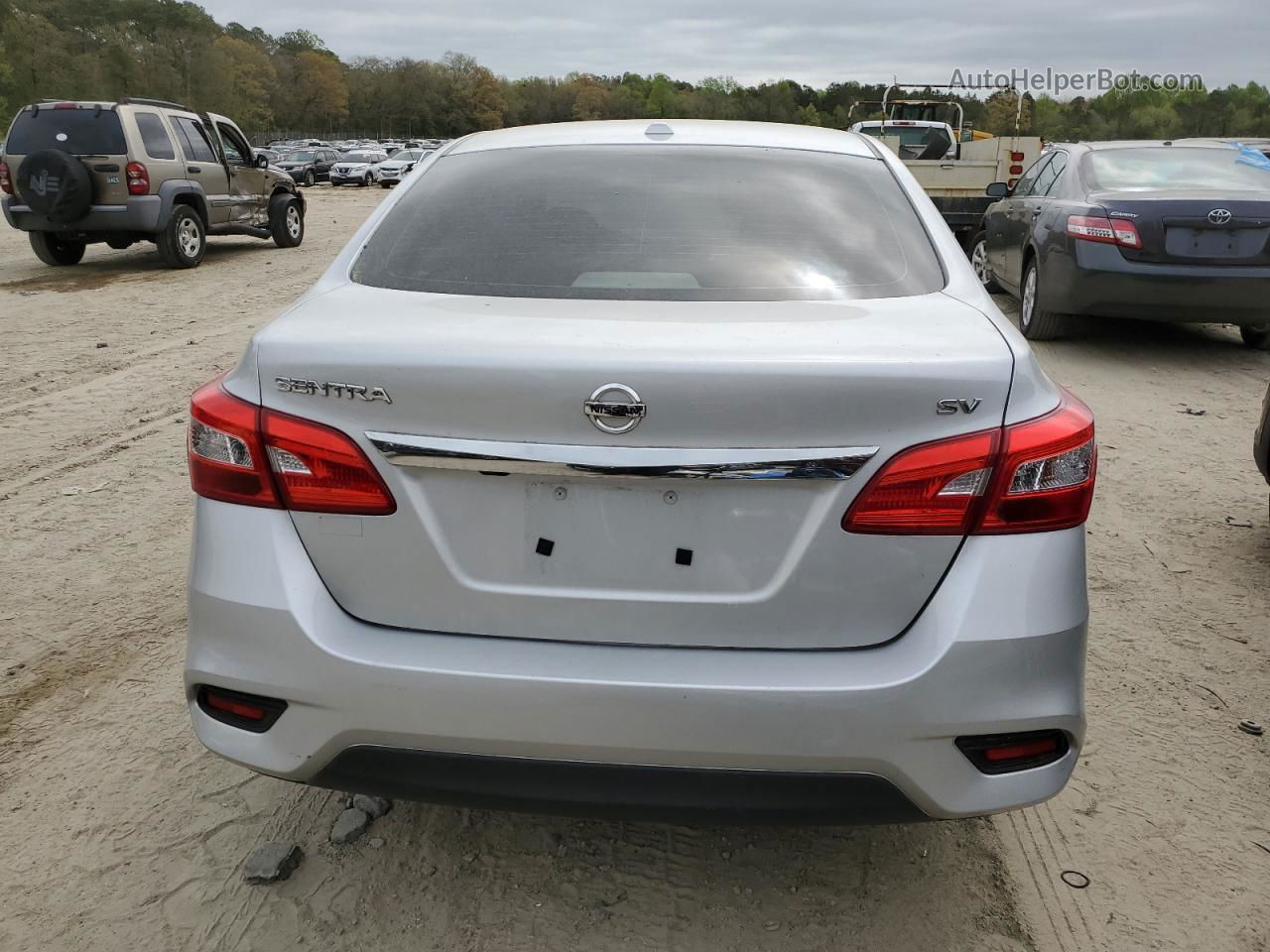 2019 Nissan Sentra S Silver vin: 3N1AB7AP8KY427845