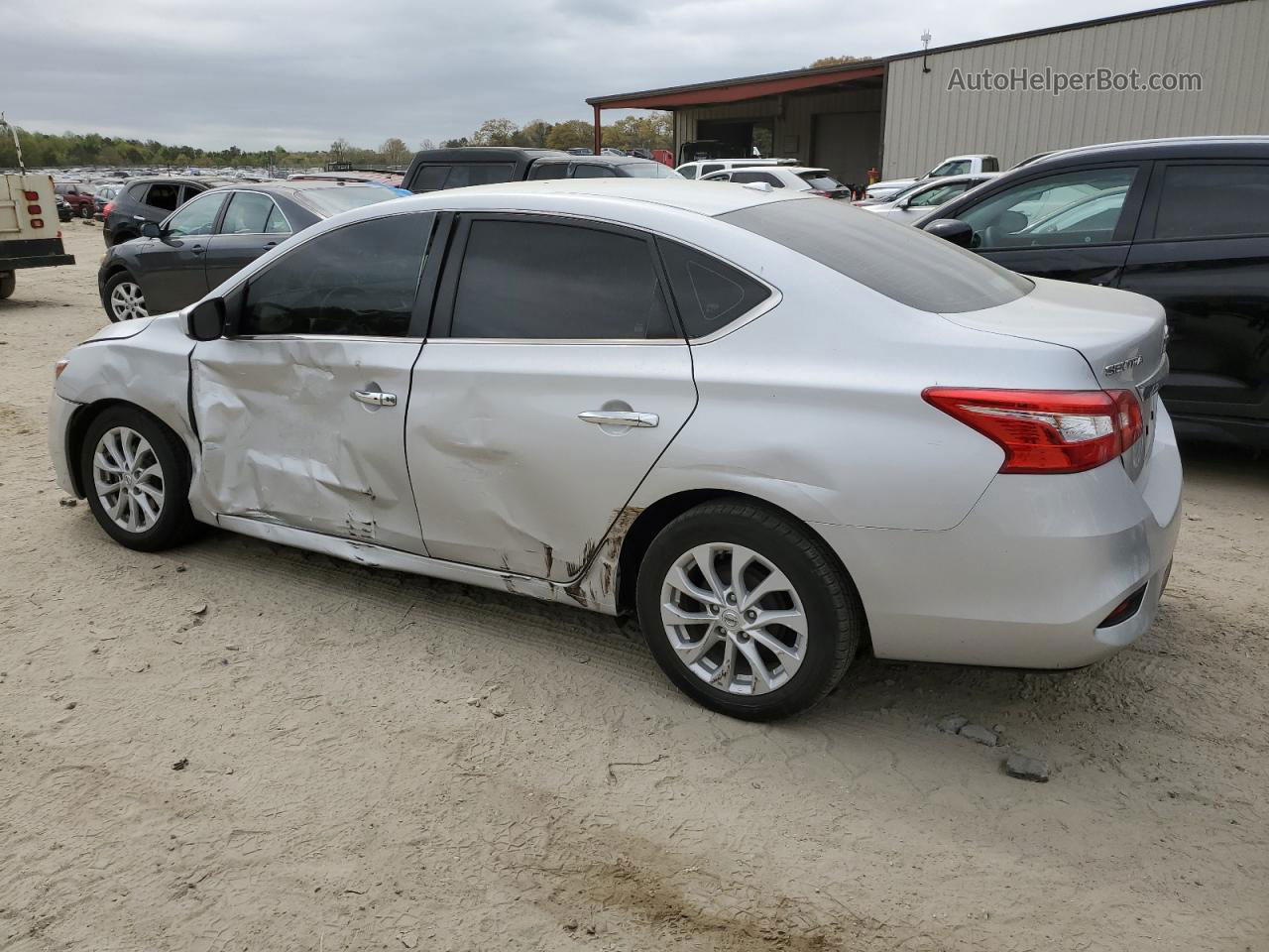 2019 Nissan Sentra S Серебряный vin: 3N1AB7AP8KY427845