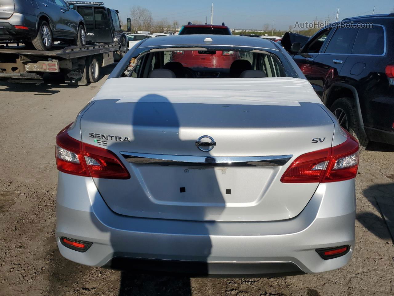 2019 Nissan Sentra S Silver vin: 3N1AB7AP8KY430373