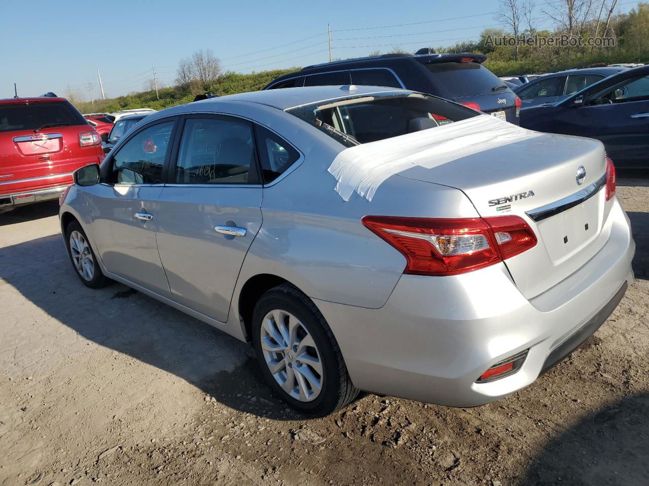 2019 Nissan Sentra S Silver vin: 3N1AB7AP8KY430373