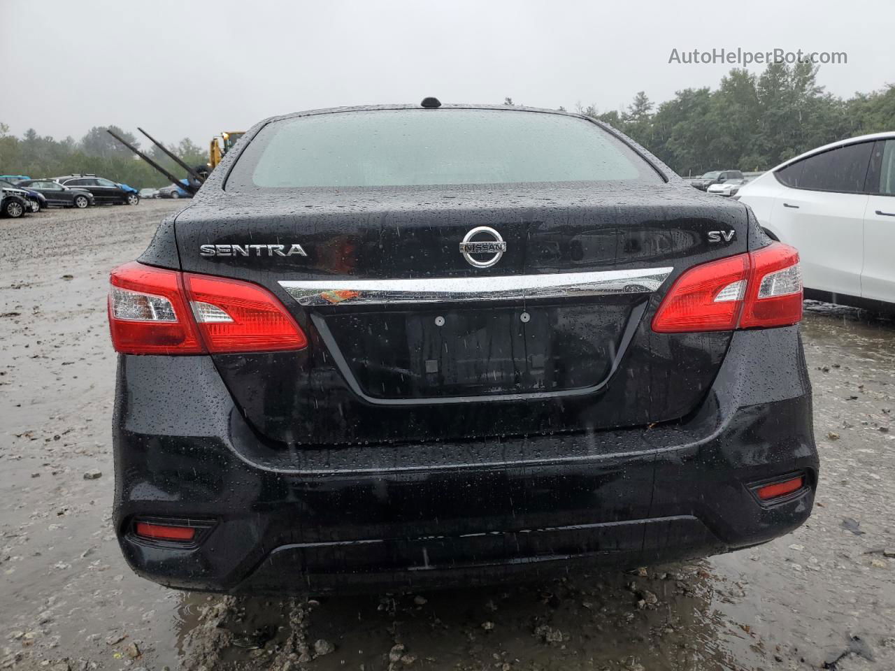 2019 Nissan Sentra S Черный vin: 3N1AB7AP8KY435119