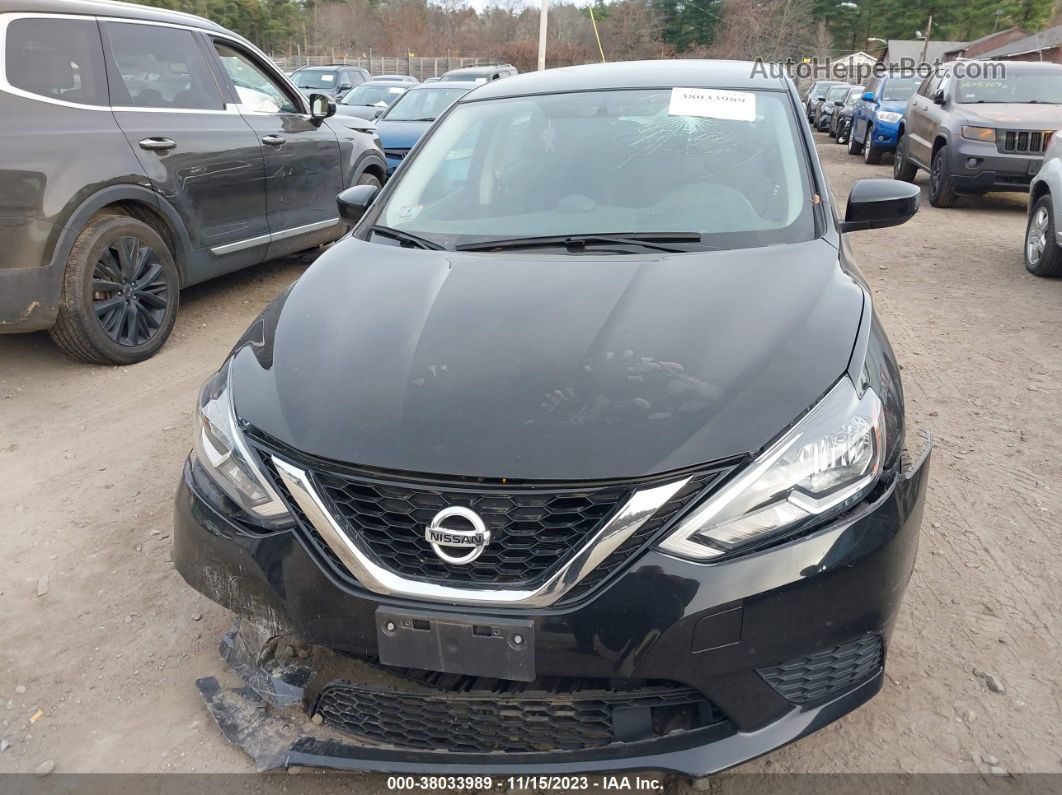 2019 Nissan Sentra Sv Black vin: 3N1AB7AP8KY439431