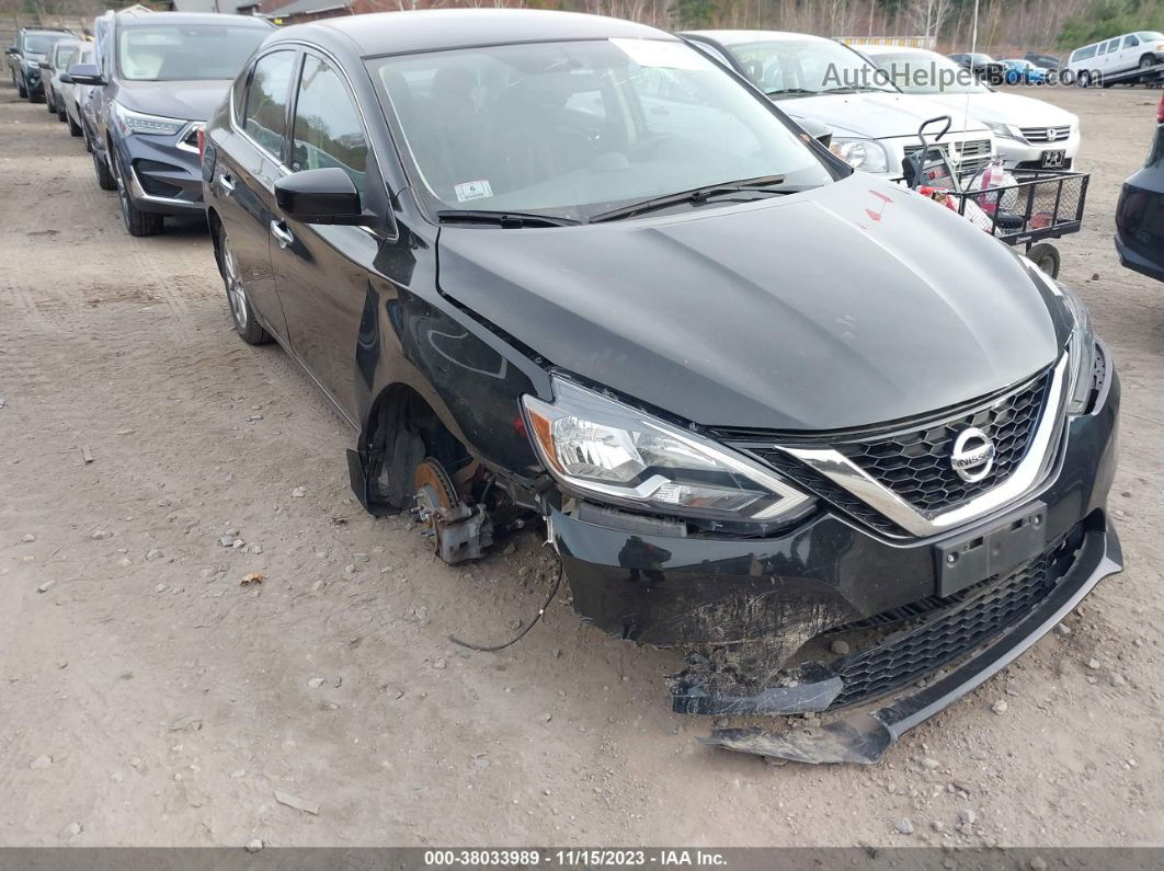 2019 Nissan Sentra Sv Black vin: 3N1AB7AP8KY439431