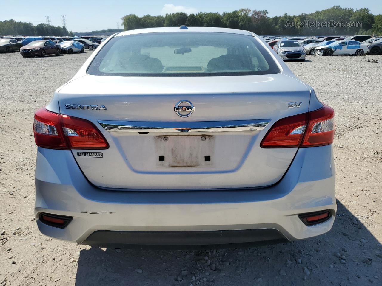 2019 Nissan Sentra S Серебряный vin: 3N1AB7AP8KY449148