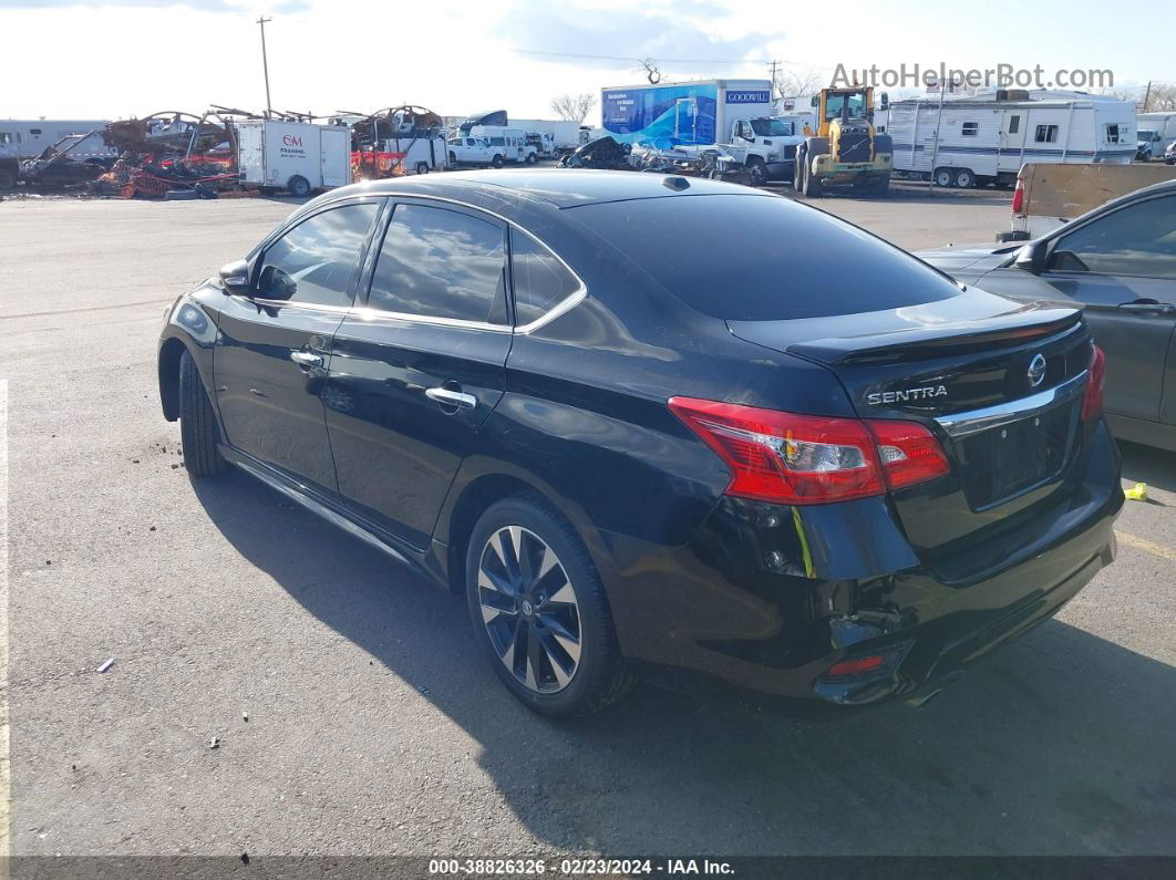 2019 Nissan Sentra Sr Черный vin: 3N1AB7AP8KY452003