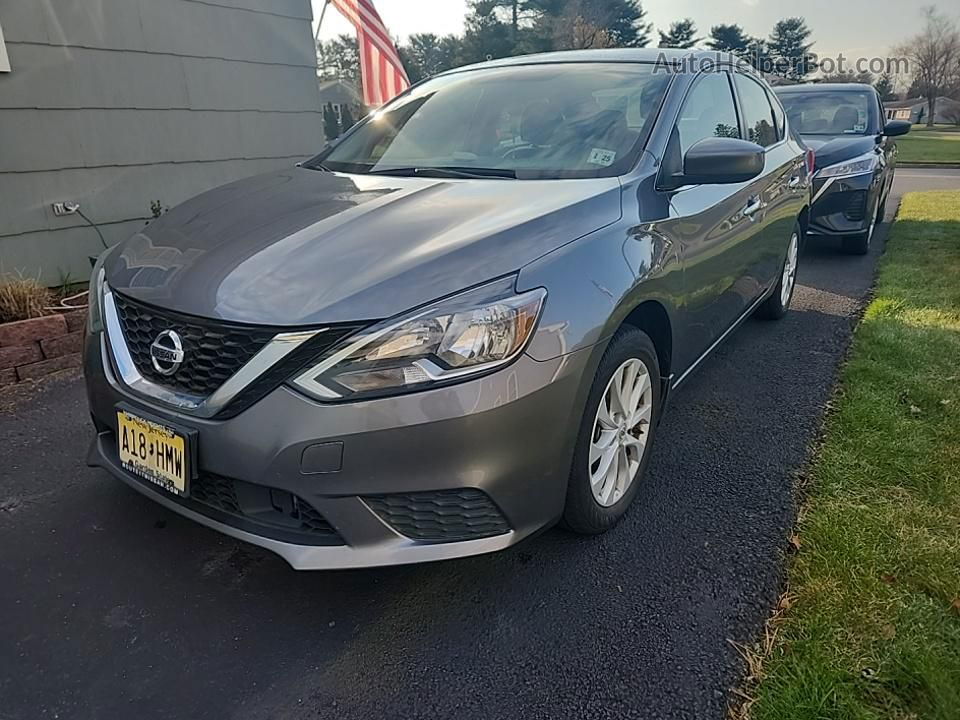 2019 Nissan Sentra S/sv/sr/sl Gray vin: 3N1AB7AP8KY453443