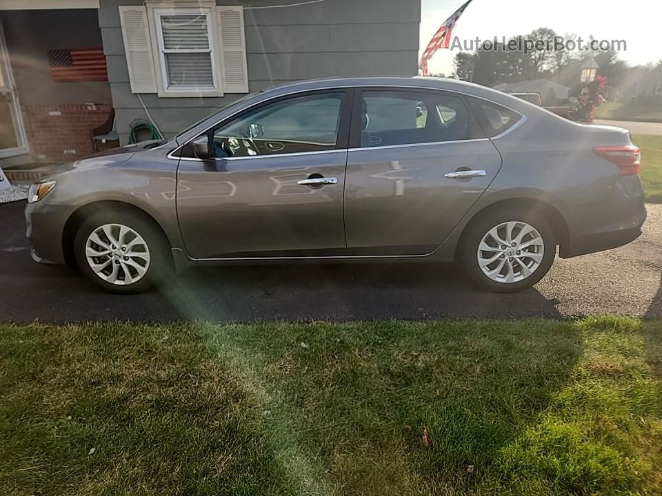 2019 Nissan Sentra S/sv/sr/sl Gray vin: 3N1AB7AP8KY453443