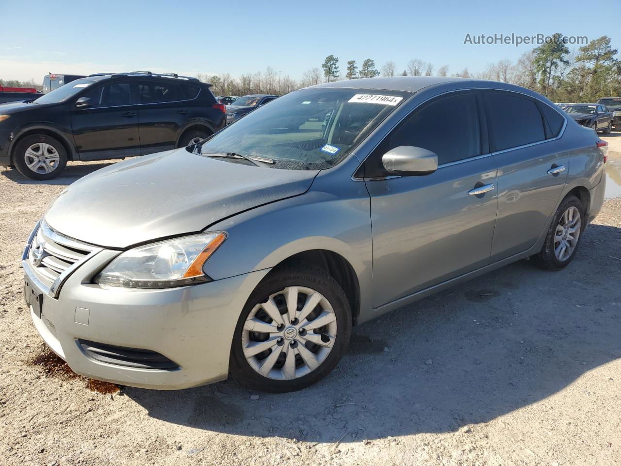 2014 Nissan Sentra S Gray vin: 3N1AB7AP9EL662529