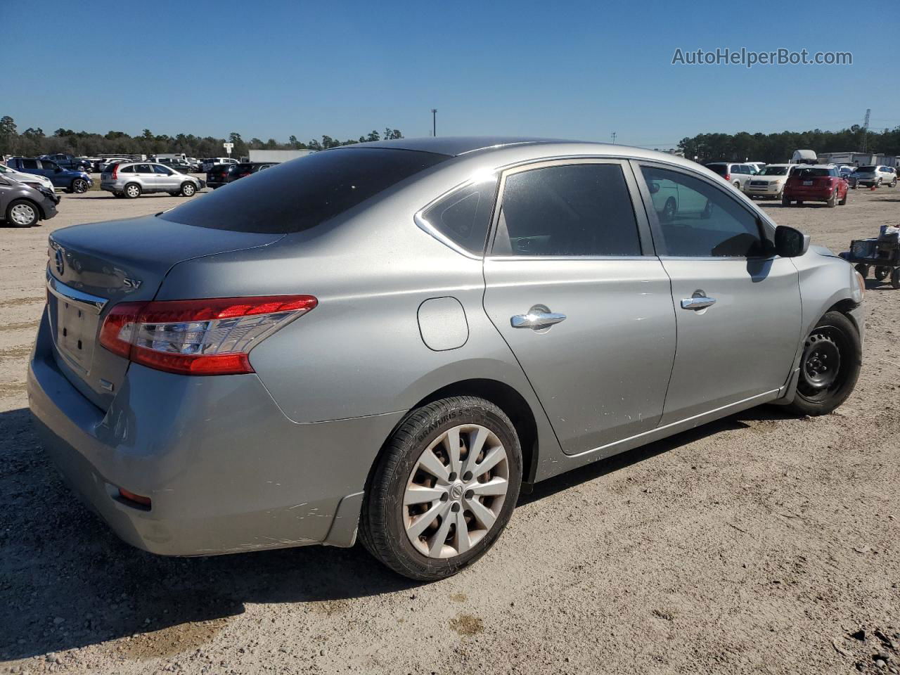 2014 Nissan Sentra S Gray vin: 3N1AB7AP9EL662529