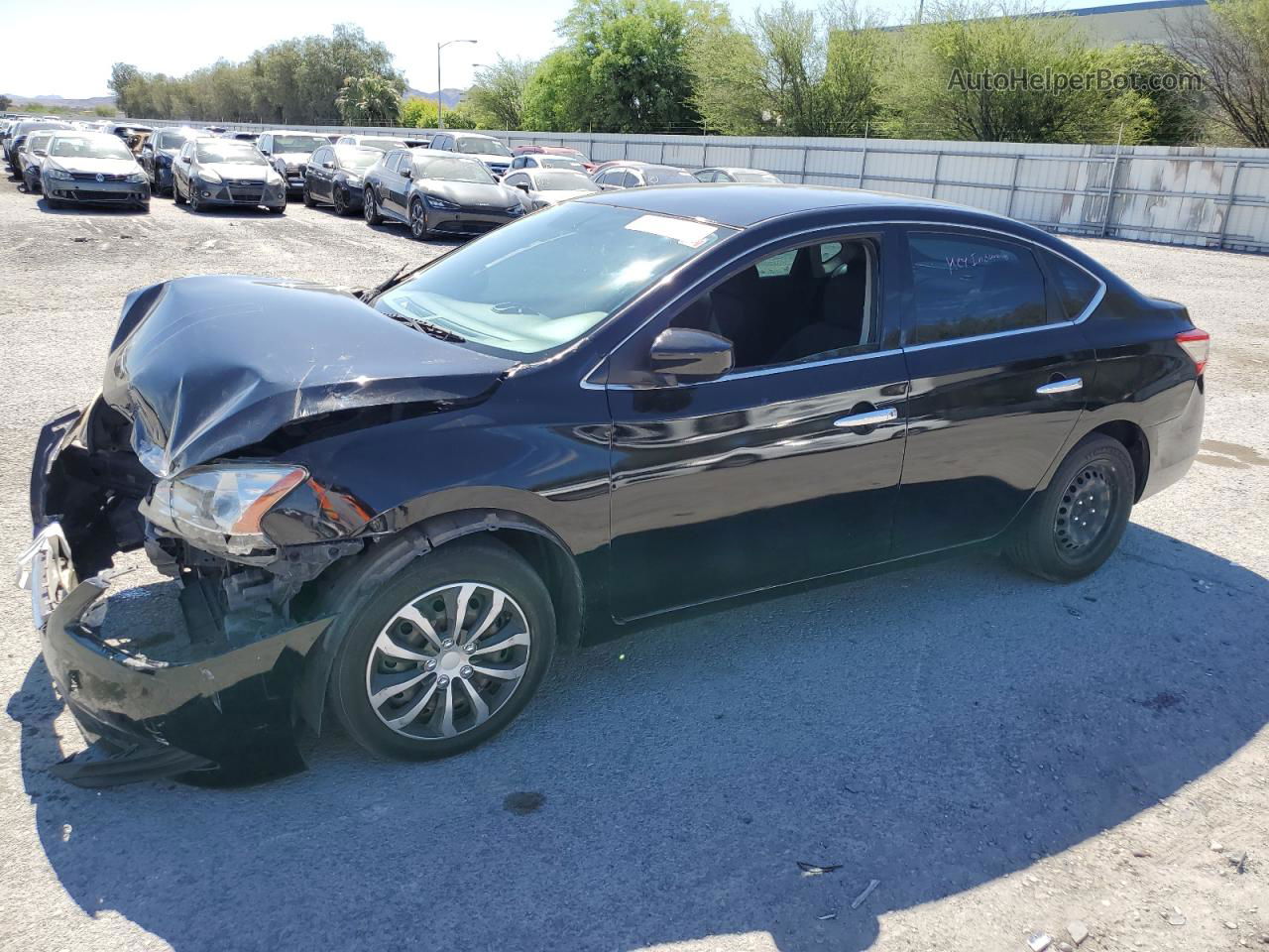 2014 Nissan Sentra S Черный vin: 3N1AB7AP9EL673269