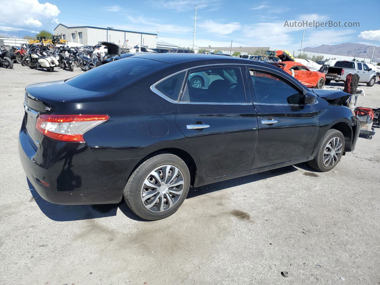 2014 Nissan Sentra S Black vin: 3N1AB7AP9EL673269