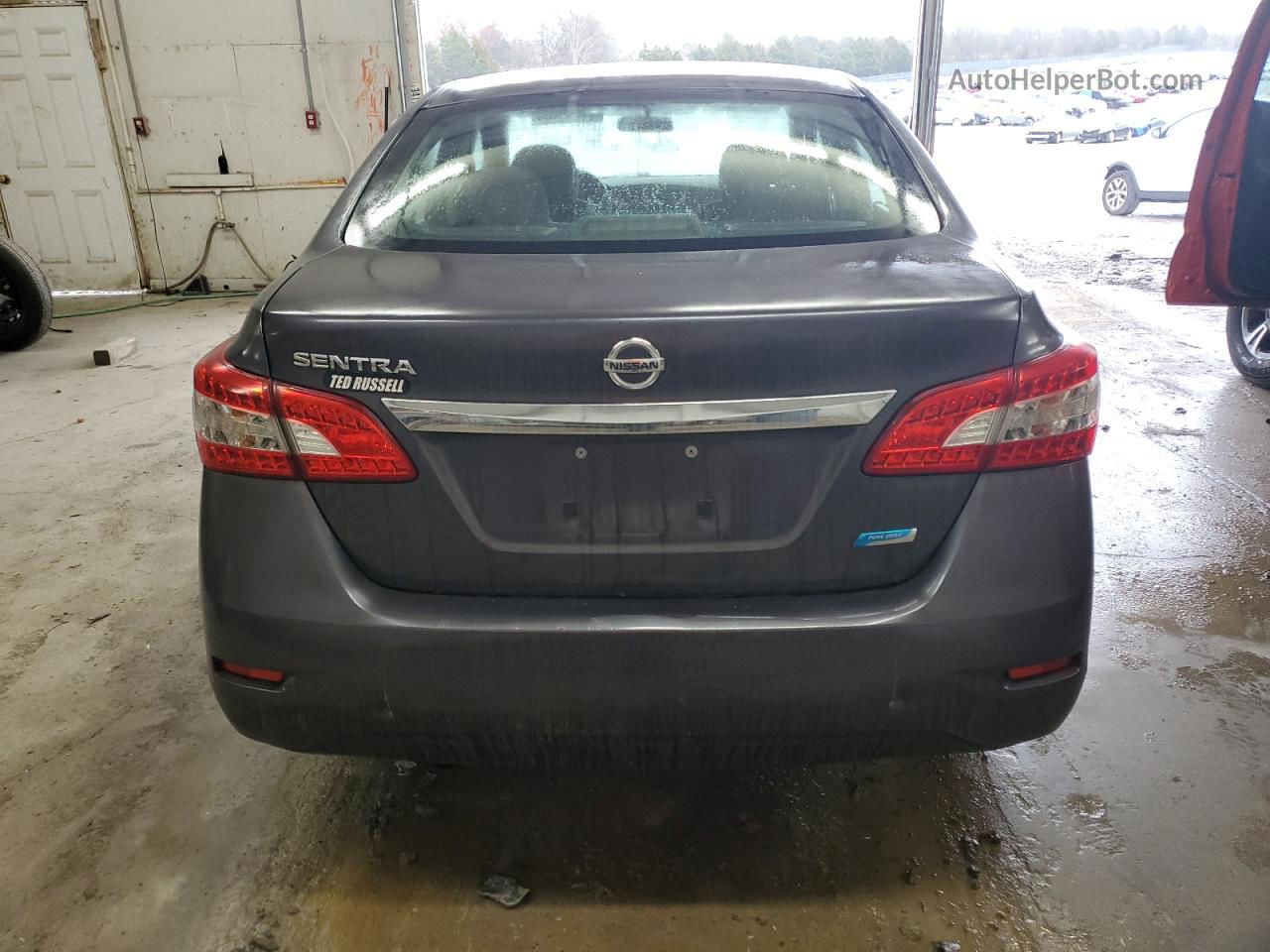 2014 Nissan Sentra S Серый vin: 3N1AB7AP9EL688905