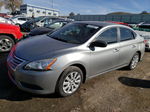 2014 Nissan Sentra S Silver vin: 3N1AB7AP9EL690900