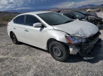 2014 Nissan Sentra S White vin: 3N1AB7AP9EL691738