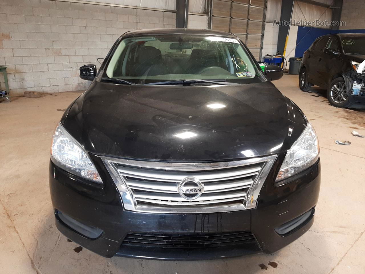 2014 Nissan Sentra S Black vin: 3N1AB7AP9EL696177