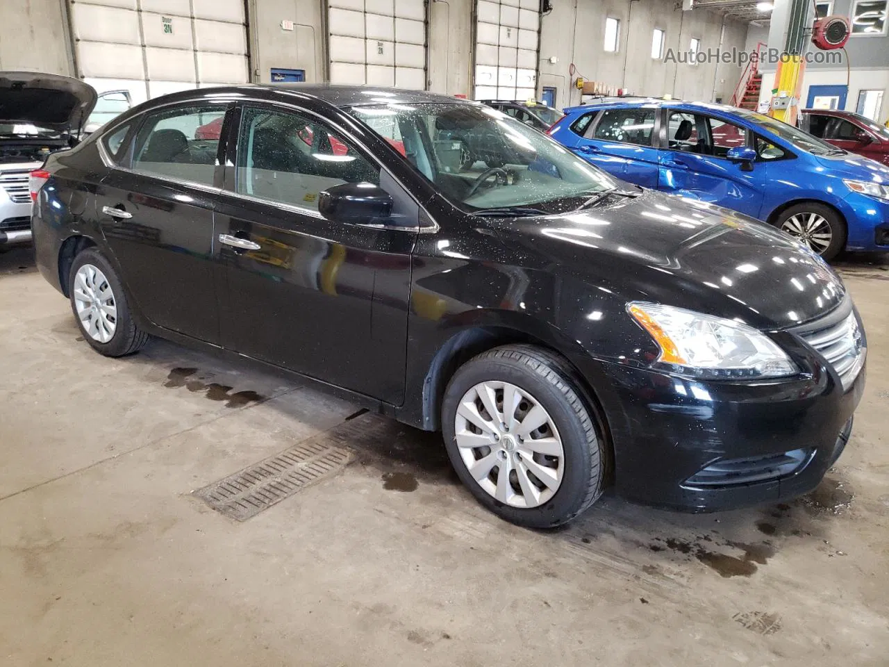 2014 Nissan Sentra S Black vin: 3N1AB7AP9EY203987