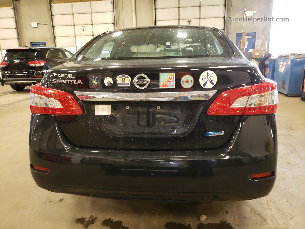 2014 Nissan Sentra S Black vin: 3N1AB7AP9EY203987